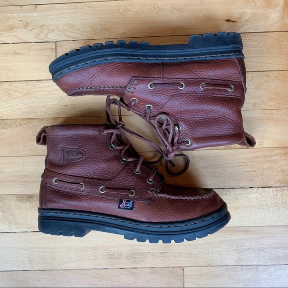 justin chukka boots womens black